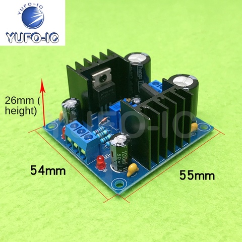 Panneau d'alimentation régulée avec filtre réglable en continu, Module d'alimentation, 3 pièces, LM317 LM337 ► Photo 1/5