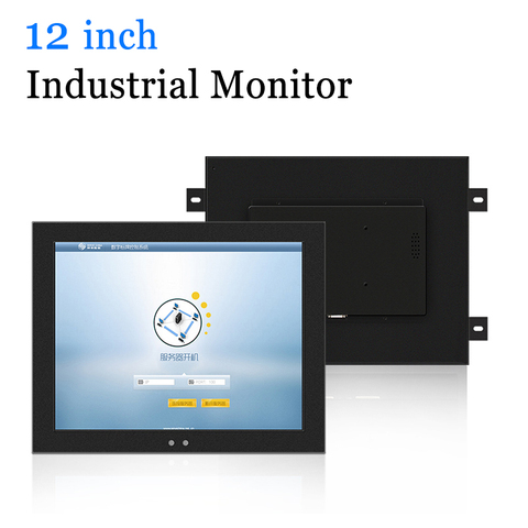 Moniteur tactile LCD industriel 12 pouces, USB, HDMI, VGA ► Photo 1/3