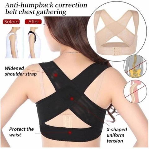 Posture Correcteur Réglable Femmes Retour Ceinture de Soutien Orthèses Posture Correction Brace Rectifier Posture Corset Épaule Posture ► Photo 1/6