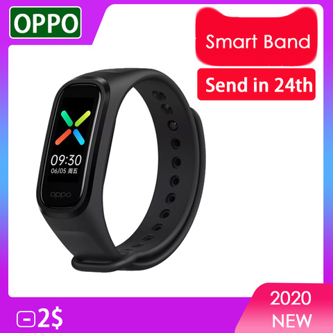 Nouvelle arrivée OPPO bande Bracelet intelligent 2 couleurs AMOLED écran Smartband Fitness Traker Bluetooth Sport étanche bande intelligente ► Photo 1/5