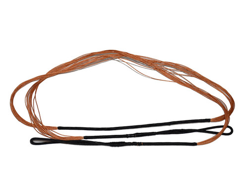 2 pièces Bowstring fin longueur 49-61 pouces tir à l'arc corde noir et orange pour bois arc de cheval courbe sans fin boucle chasse tir ► Photo 1/6