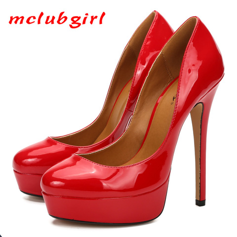 Mclubgirl – escarpins à talons hauts pour hommes et femmes, chaussures à plateforme, grande taille, 40-47, ZQJ ► Photo 1/6