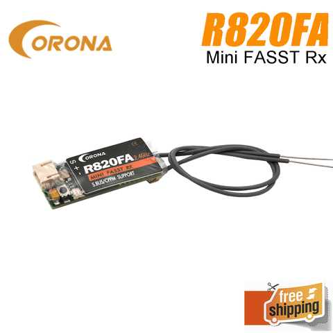 Corona-Mini récepteur R820FA pour Drone RC, Compatible S.BUS, 2.4Ghz FASST ► Photo 1/2