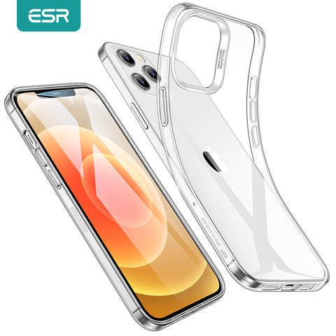 ESR étui Transparent pour iPhone 12 mini couverture arrière transparente pour iPhone 12 Pro Max étui souple en Silicone Ultra mince pour iPhone 12 Pro ► Photo 1/6