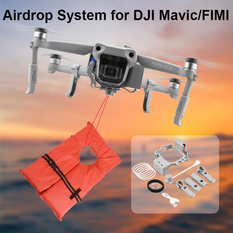 Système de largage d'air pour DJI Mavic air 2 Mini 2 mavic 2 Pro Drone pêche appât cadeau sauvetage lanceur à distance pour FIMI X8SE 2022 accessoire ► Photo 1/6