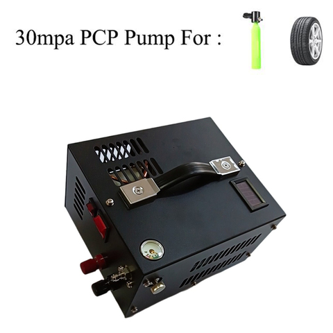 Compresseur d'air Pcp 110V, 12 V / 220V/220v, pour voiture, fusil, Submersible, 300 bars ► Photo 1/6