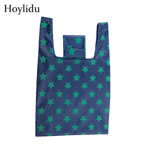 Sacs à main imperméables Oxford pour femmes, sacs de Shopping réutilisables, sac fourre-tout pliable en tissu Portable, sac d'épicerie écologique pliables de grande capacité ► Photo 1/6