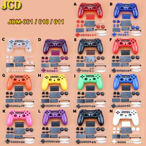 JCD clair mat poignée avant boîtier arrière coque housse boutons Kit pour PS4 JDM-001 Dualshock 4 ancienne Version manette de jeu ► Photo 1/6