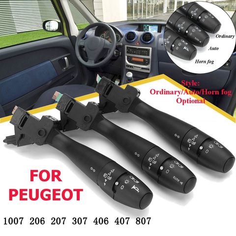 Combinaison de voiture clignotant indicateur commutateur de transfert colonne de direction klaxon automatique 96477533XT pour PEUGEOT 206207307406407807 ► Photo 1/6