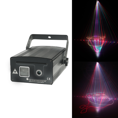 Projecteur Laser RGB Disco 1w 1000mw avec effets d'éclairage DJ, dispositif d'éclairage en 3D pour décoration de réception de mariage ► Photo 1/6