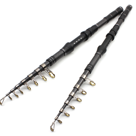 Canne à pêche Spinning télescopique rapide de 1.8M/2.1M/2.4M/2.7M ou 3.0M, accessoire adapté à la carpe ou à la truite, adapté au rockfishing ► Photo 1/1
