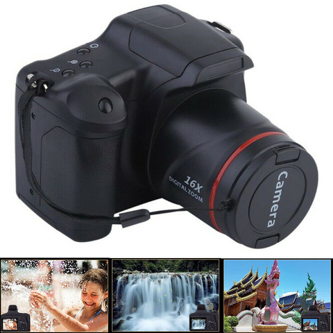 Appareil photo reflex numérique Portable 1080P 16x Zoom avec Anti-tremblement 2.4 pouces TFT LCD écran Full HD 16 mégapixels CMOS capteur Ultra léger ► Photo 1/6