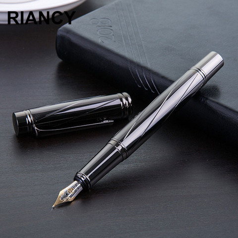 Stylo d'encre pour fontaine à placage d'argent, plume de luxe, 0.5MM, papeterie, qualité supérieure, 3872 MM ► Photo 1/6