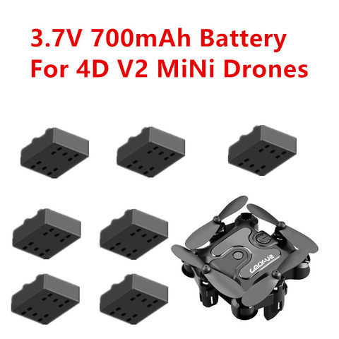 Mini Drone V2 4D-V2, accessoires originaux, batterie 3.7V 700mAh, pièces de rechange adaptées au Mini Drone Quadcopter ► Photo 1/3