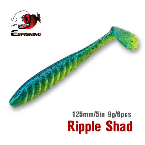 Leurres de pêche au bord 2022 nouvel appât souple Shad ondulation Shad 125mm 9g leurres artificiels Silicone leurre de pêche truite ► Photo 1/6