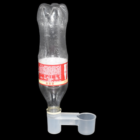 Bouteille d'eau portable en plastique transparent, 2 pièces, accessoires pour abreuvoir à pigeons ► Photo 1/6