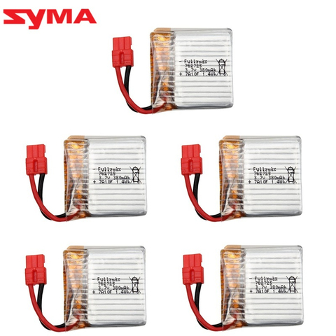 Batterie lipo 3.7 V 380mAh pour drone Syma X26 X26A X21 X21W, 1/2/3/5/10 pièces, mise à niveau, pièces de rechange, accessoires ► Photo 1/6