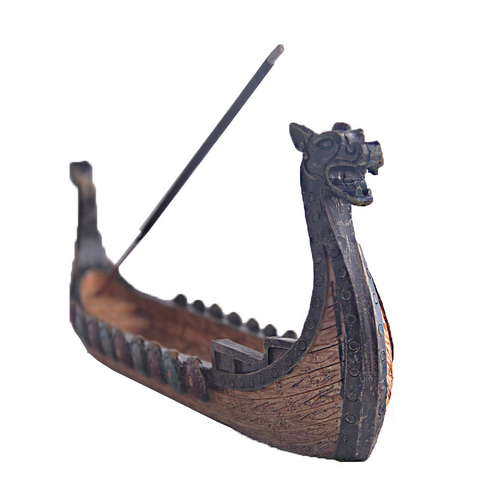 Porte-encens pour bateau Dragon, brûleur de bâtons d'encens sculpté à la main, encensoir, ornements, brûleur d'encens rétro, Design traditionnel ► Photo 1/4