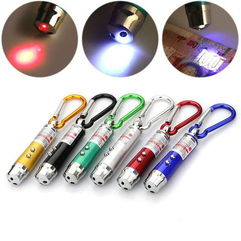 3 en 1 Stylo Laser Rouge 1mV 49 Pieds Laser Vue Mini lampe de poche led Faisceau Lumineux Pointeur Pour Enseigner Formation ► Photo 1/2