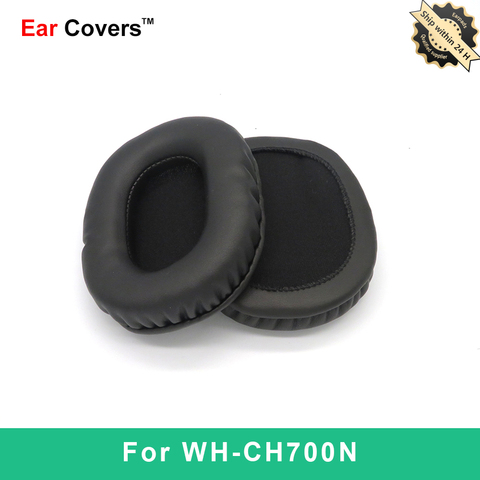 Coussinets d'oreille pour Sony WH CH700N WH-CH700N, oreillettes de remplacement en cuir PU, mousse ► Photo 1/6