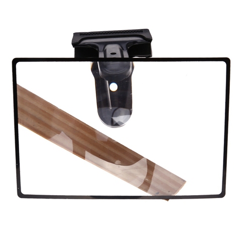 1PC PVC Transparent loupe feuille grossissant X3 livre Page grossissement 180X120mm pratique A5 plat lecture verre lentille ► Photo 1/6