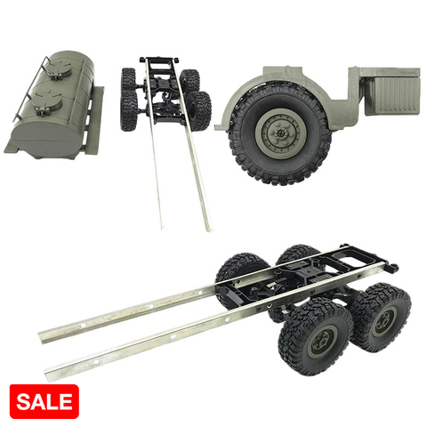 Vente WPL B24 B16 B36 militaire Original remorque bas RC télécommande voiture métal bricolage pièces modifié modèle assemblage jouets ► Photo 1/6