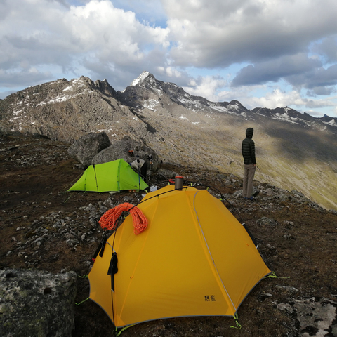 Asta Gear – tente de camping en Nylon Silione pour 2 personnes, résistante à la pluie et au vent, croissant 2 20D ► Photo 1/6