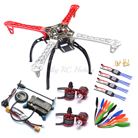 F450 450 Quadcopter MultiCopter Cadre kit APM 2.8 w/Amortisseur 7 m GPS Puissance Module 2212 Moteur 30A simonk ESC ► Photo 1/6