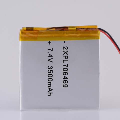 XH 2.54 706469*2 7.4V 3500mAh batterie li-polymère Rechargeable pour tablette DVD 146469 ► Photo 1/1