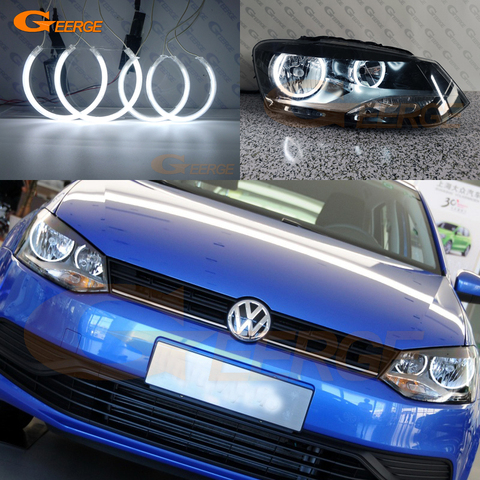 Excellents accessoires de voiture de kit d'anneaux de Halo d'yeux d'ange de CCFL Ultra lumineux pour Volkswagen VW Polo CrossPolo Vento ► Photo 1/6