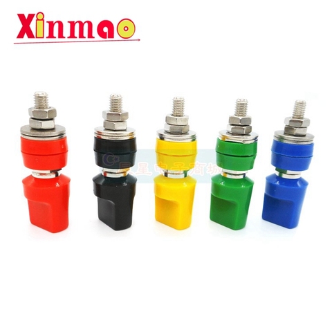 Tête plate M6 x 60, terminal de 6mm en cuivre pur, 4mm, prise banane, courant élevé 40A, court-circuit pl, 1 pièce ► Photo 1/1