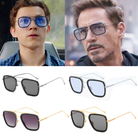 Lunettes de soleil Spider Far From Home, Iron Man, Peter Parker, Cosplay, Edith ► Photo 1/6