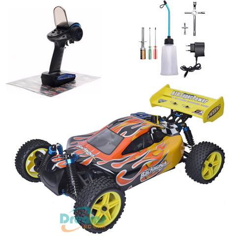 Voiture radiocommandée HSP RC, 4 h, 4 h, 1:10, Buggy, voiture jouet tout-terrain, Nitro, puissance, tête 94106, bricolage, haute vitesse, voiture télécommandée ► Photo 1/6