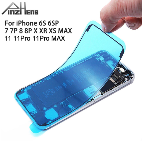 PINGZHENG 1 pièces Étanche Autocollant de Téléphone Pour iPhone 7 6s 8 Plus X XS 11 MAX Autocollant Écran LCD Colle Adhésive Ruban Kit De Réparation ► Photo 1/6