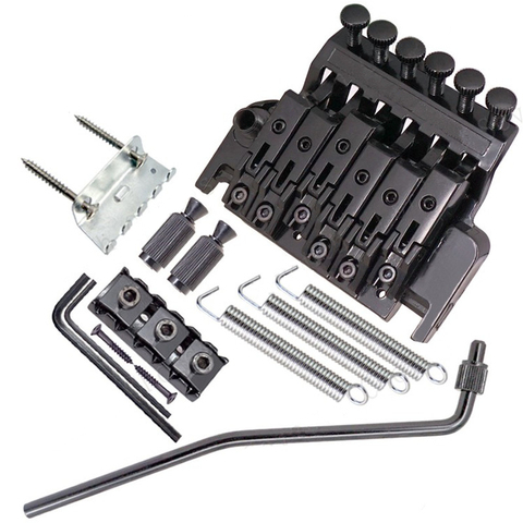 Tremolo – ensemble de pont de guitare électrique noir, système de Double verrouillage, 6 cordes, accessoires ► Photo 1/6