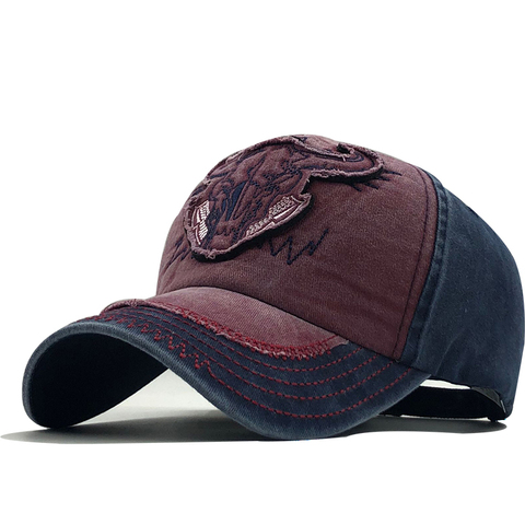 100% coton hommes casquette de baseball pour femmes snapback chapeau Animal broderie os casquettes gorras casquette décontracté hommes baseball chapeaux ► Photo 1/6