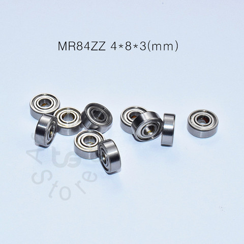 MR84ZZ-roulement en acier chromé, 10 pièces, 4*8*3(mm), ABEC-5, roulement Miniature scellé, MR84 MR84ZZ, livraison gratuite ► Photo 1/6