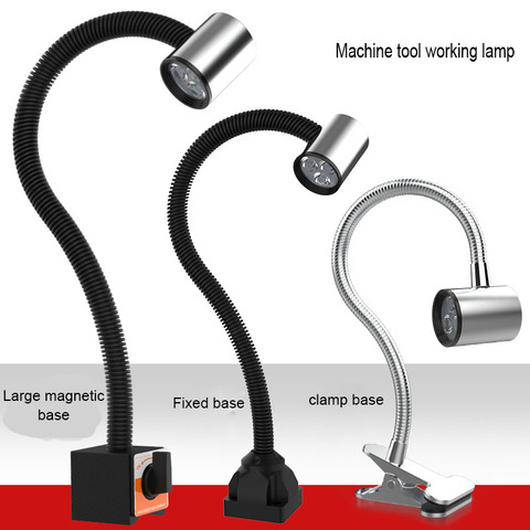 Lampe de travail Led 3W/6W/9W, étanche à l'huile, presse, tour, fraiseuse, rectifieuse, avec Base magnétique, lampe de Table CNC ► Photo 1/6