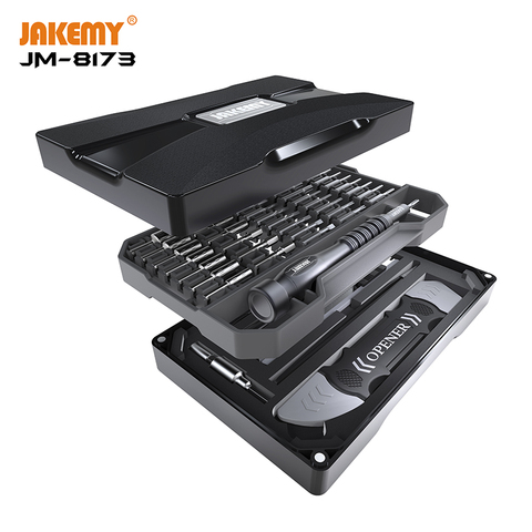 JAKEMY – jeu de tournevis magnétiques de précision 69 en 1, outils d'ouverture par levier pour téléphone portable, outils manuels de réparation d'ordinateurs portables ► Photo 1/6