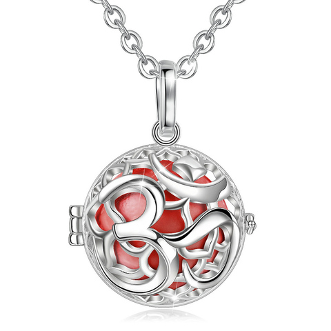 Collier avec pendentif en forme de carillon pour femme et bébé K347N20, pendentif en forme de Cage et d'harmonie ► Photo 1/6