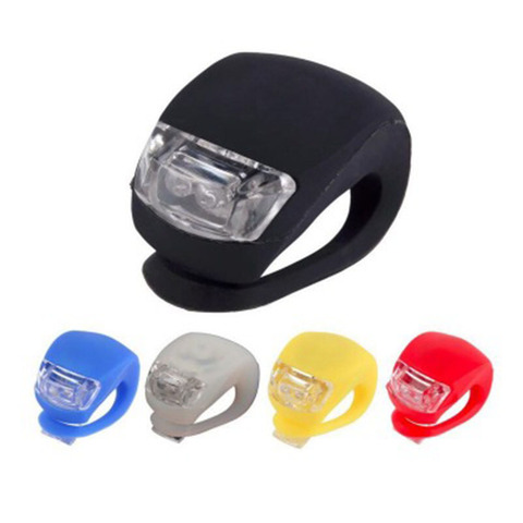 1 pièces nuit cyclisme avertissement lumières vélo accessoires Silicone vélo avant lumière vélo guidon étanche lampe de poche ► Photo 1/6