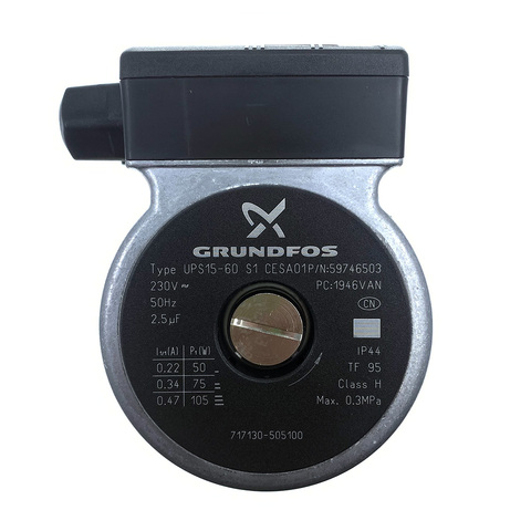 Chaudière à gaz partie pompe à Circulation d'eau moteur pour GRUNDFOS UPS15-60 230V 50Hz 2.5uF ► Photo 1/3