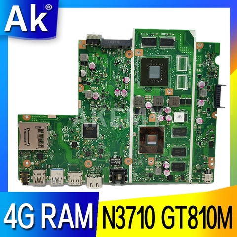 X541SC carte mère d'ordinateur portable pour For Asus X541SC X541S D541SC test CPU d'origine mainboard 4G-RAM N3710 GT810M-2G ► Photo 1/6
