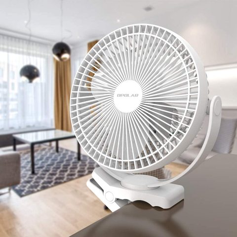 Ventilateur à Clip, à piles Rechargeable 10000mAh, USB, à circulation d'air, tapis de course, pour maison, bureau, voiture, voyage en plein Air ► Photo 1/6