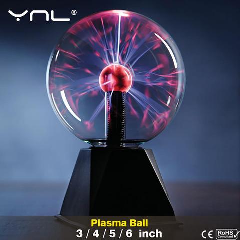 Nouveauté magique cristal Plasma boule tactile lampe 220V LED veilleuse enfant veilleuse anniversaire noël enfants décor cadeau éclairage ► Photo 1/6