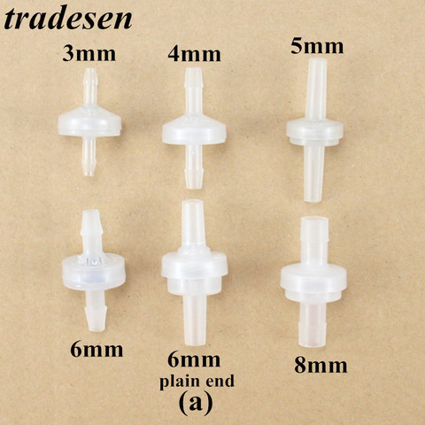 Valve unidirectionnelle en plastique PP, diamètre extérieur dia3 4/5/6 /8mm, valve de contrôle pagode, Valve de contrôle de gaz, Air, liquide et eau, 1 pièce ► Photo 1/3