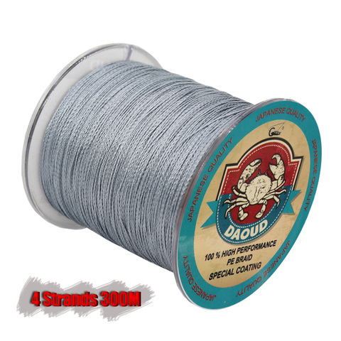 300M PE tressé fil ligne de pêche 4 brins 0.10mm-0.80mm 8LB-140LB japon forte Multifilament Fiber ligne de pêche ► Photo 1/6