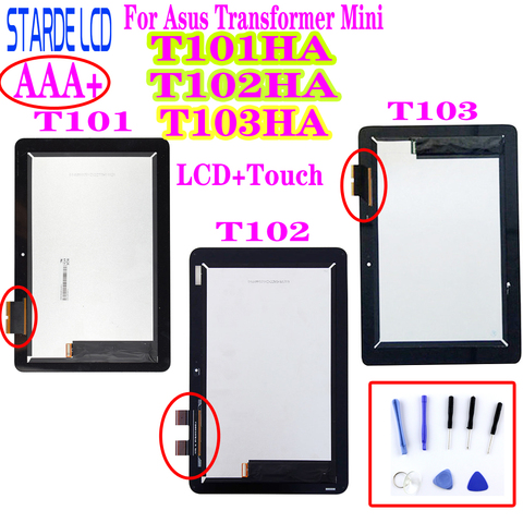 Assemblée de capteur de numériseur d'écran tactile de matrice d'affichage à cristaux liquides pour le transformateur d'asus Mini T101 T103HA T103HAF T102HA T101HA T101H ► Photo 1/6