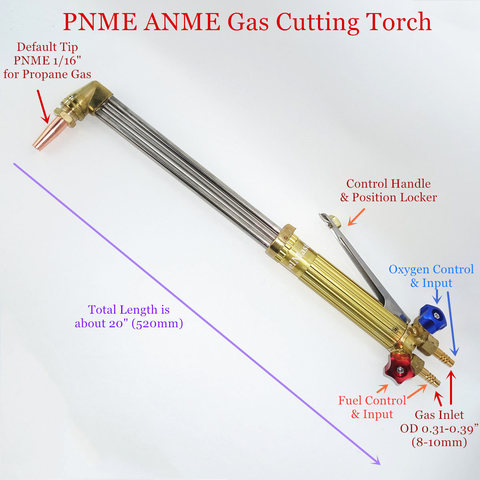 Chalumeau de soudage à gaz pour couper le Propane, chalumeau de soudage ANME acétylène PNE PNME, pointes de découpe de Propane, coupe de métal à gaz NM250 ► Photo 1/6