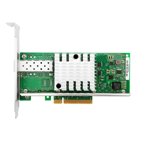 Carte réseau convergente Ethernet PCIe X520-DA1 SFP + 10 go, adaptateur de serveur, avec puce Intel 82599en, 2.0 ► Photo 1/6